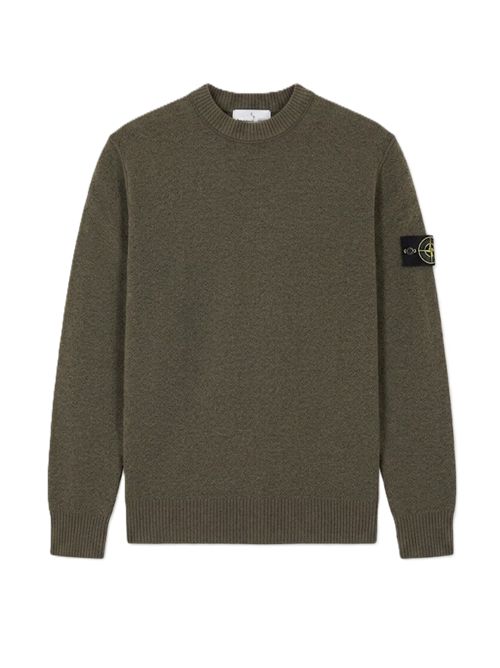 Maglia crewneck military Stone Island | L2S15 5100011 S01C4V0M5G MILITARY GREEN MEL
